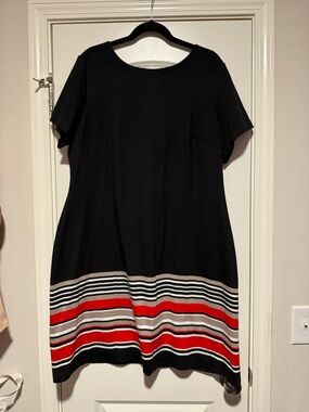 Calvin Klein Black Dress with Gold Zipper Detail